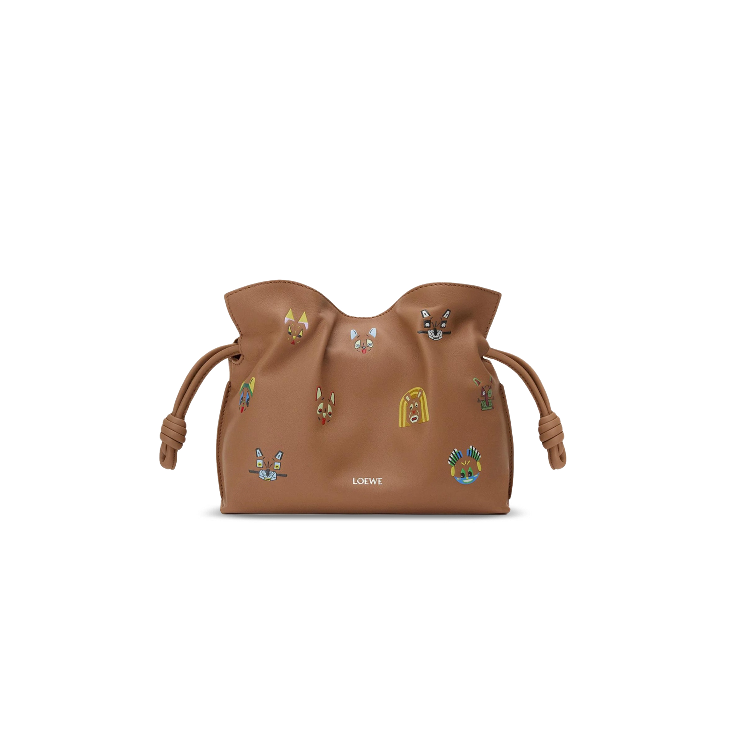 LOEWE CATS MINI FLAMENCO CLUTCH IN NAPPA CALFSKIN A411FC2XAC (23*18*9cm)
